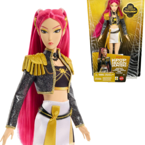 Mattel Kpop Demon Hunters HUNTR/X Mira “Golden” Singing Doll | Wearing Removable Signature Outfit
