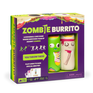 Zombie Burrito Dodgeball Card Game – Survivors Team Up Against Zombies, 2-6 Players, Ages 7+