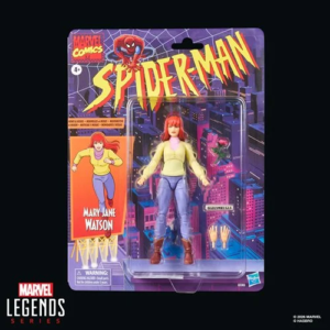 Spider-Man: The Animated Series Marvel Legends Mary Jane Watson Retro Cardback 6-Inch Action Figure